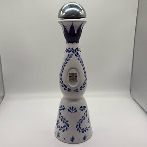 Clase Azul Reposado 750ml Tequila Empty Blue & White Bottle.